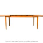 Large Dining Table Mid Century Teak Danish Expandable