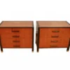 Pair Mid Century Harvey Probber Nightstands End Tables
