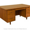 Mid-Century Walnut Large Executive Desk