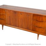 Mid-Century Modern Walnut Dresser Sideboard