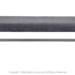Mid-Century Modern Chrome Upholstered Bench Design Institute America Milo Baughman Style