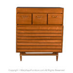 Mid-Century American of Martinsville tall High Boy Walnut Dresser Chest