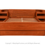 Danish Mid-Century Teak King Platform Bed and Nightstands
