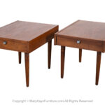 Pair Mid-Century End Side Tables Nightstands American of Martinsville
