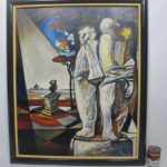 Original Giorgio Luppi Expressionism Oil Painting