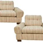 Pair Mid-Century Lounge Club Armchairs