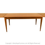 Large Expandable Dining Table Mid Century Teak Danish
