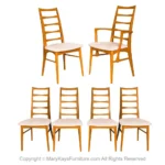 Danish Teak Modern Dining Chairs Koefoeds Hornslet Lis