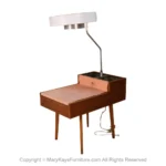 George Nelson Herman Miller Walnut Planter Lamp Table Model 4634-L