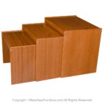 Danish Teak Nesting Tables Mid Century Denmark