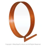 Mid Century Uno and Osten Kristiansson Teak Table Mirror Luxus Sweden