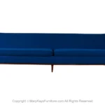 Milo Baughman for Thayer Coggin style Mid Century Blue Sofa