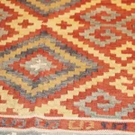 Vintage Afghan Kelim Rug 98in X 67in 20th Century