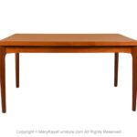 Danish Modern Teak Extendable Dining Table Vejle Stole Møbelfabrik