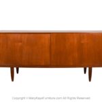 Teak Mid Century Denmark Sliding Door Sideboard Credenza