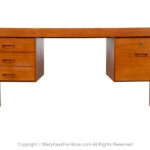Mid-Century Danish Teak Large Executive Desk 1