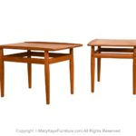 Pair Mid Century Danish Modern Side Tables Grete Jalk for Glostrup